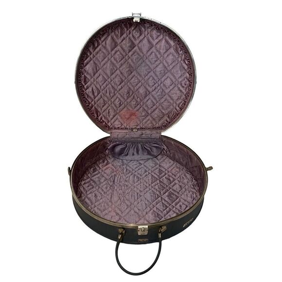 Vintage American Tourister Blue Round 16" Suitcase 60's - Picture 4 of 8